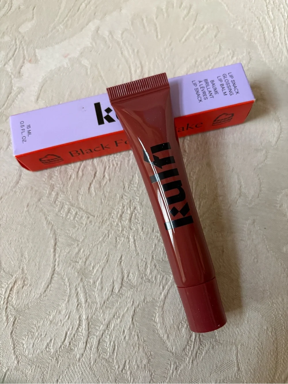 Kulfi Lip Snack Lipgloss Lip Balm in Black Forest Cake BNIB